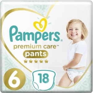 Одноразові підгузки-трусики Pampers Premium Care Pants Размер 6 Extra Large (15+ кг), 18 шт. (81670013)