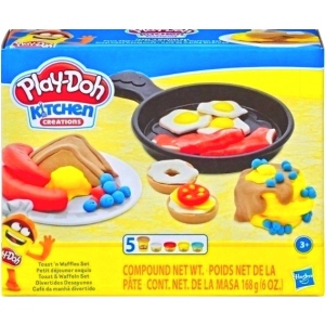 Набори для ліплення Play Doh Hasbro Play-Doh Кухонні приналежності TOAST N WAFFLES SET (E7253_E7274)