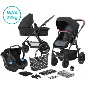 Коляска універсальна 3 в 1 Kinderkraft Xmoov Black (KKWXMOVBLK3000)