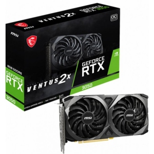 Відеокарта MSI RTX 3050 Ventus 2X OC 8GB GDDR6 (GeForce RTX 3050 VENTUS 2X 8G OC)