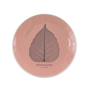 Тарілка десертна Limited Edition Minimalism 17.5 см Coral (HTK-008)