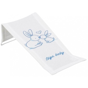 Гамак для купання в ванночку Tega Baby з малюнком Зайчики, Білий (KR-026-103)