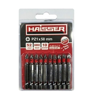 Біта для викрутки Haisser PZ1х50 мм 10 шт. (2712708)