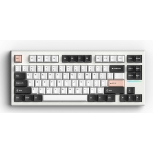 Клавіатура бездротова ігрова FL ESPORTS FL750 CPM White Olivia Gateron PRO Yellow Three-Mode (FL750CPM-1503)