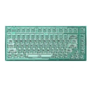Клавіатура бездротова ігрова FL ESPORTS Q75 SAM Green Transparent Azure Green Ice SA Kailh Three-Mode (Q75SAM-4679)