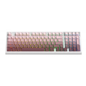 Клавіатура бездротова ігрова FL ESPORTS FL980 V2 Sakura Pink Kailh Box Blueberry Ice Cream Three-Mode (FL980V2-3767)