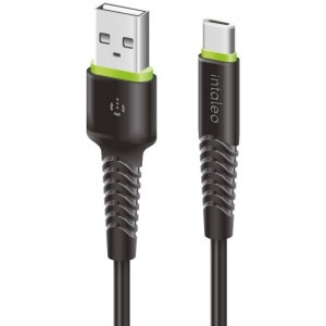 Кабель синхронізації даних Intaleo CBFLEXT2 Type-C 2м Black (1283126521423)