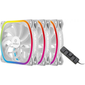 Корпусний вентилятор Enermax SquA RGB White 3 pcs Pack (UCSQARGB12P-W-BP3)