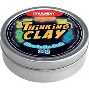 Розумний пластилін Paulinda Thinking Clay Светится в Темноте Желтый 30 г (PL-170405)