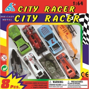 Автотранспорт GW CITI RACER 1:64 8 шт. (92753-8PS)