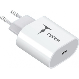Мережевий зарядний пристрій T-phox iSpeed PD 20W Charger White