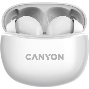 Навушники вкладиші бездротові TWS Canyon TWS-5 (CNS-TWS5W) White