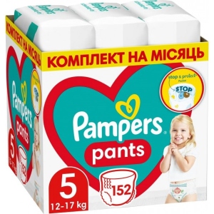 Одноразові підгузки-трусики Pampers Pants Розмір 5 (12-17 кг), 152 шт. (81748892)