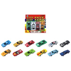 Автотранспорт GW CITI RACER 1:64 4 шт. (927-4) купити в Україні