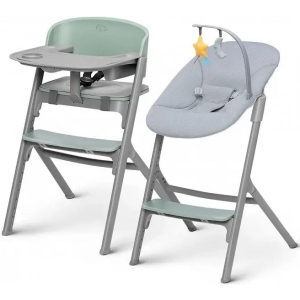 Стільчик для годування трансформер Kinderkraft Livy Calmee Olive Green з шезлонгом (KHLICA00GRE0000)