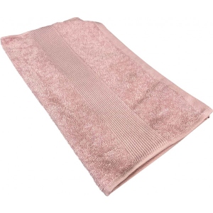 Рушник для обличчя GM Textile персиковий махровий з бордюром 50х90