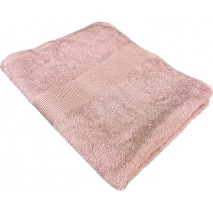 Рушник банний GM Textile персиковий махровий з бордюром 70х140