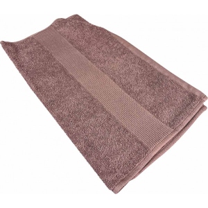 Рушник для обличчя GM Textile шоколадний махровий з бордюром 50х90