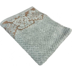 Рушник банний GM Textile Дамаск м'ятний махровий велюр 70х140