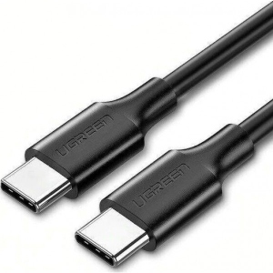 Кабель синхронізації даних UGREEN US286 Type-C - Type-C 3A Cable 1.5 м Black (50998)