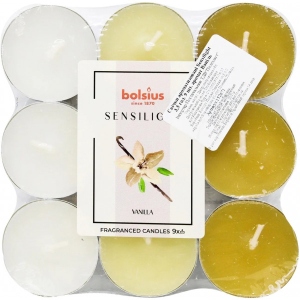Свічка чайна Bolsius ароматична Sensilight 9шт ваніль