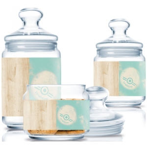 Набір ємностей для сипучих Luminarc Nordic Hevea Turquoise 3 шт. 0.5  0.75 1 л (Q3357) купити в Києві