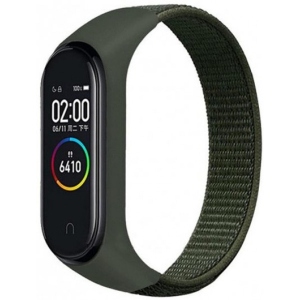 Ремінець для фітнес-браслету BeCover Nylon Style for Xiaomi Mi Smart Band 7 Khaki (707661)