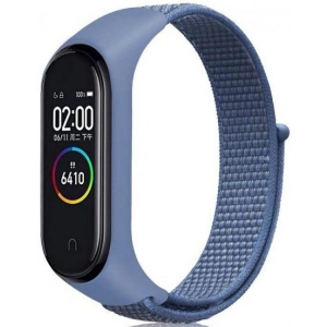 Ремінець для фітнес-браслету BeCover Nylon Style for Xiaomi Mi Smart Band 7 Blue (707657)