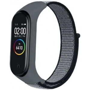 Ремінець для фітнес-браслету BeCover Nylon Style for Xiaomi Mi Smart Band 7 Gray (707659)