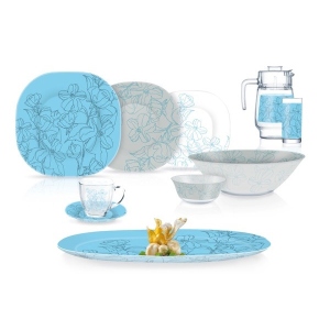 Столовий сервіз Luminarc Carine Annalee Blue 46 пр. (Q5492)