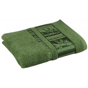 Рушник банний GM Textile махровий зелений бамбук 70x140