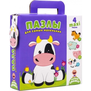 Пазли картонні (до 2 років) Vladi Toys Корівка (рус) (VT2901-05)