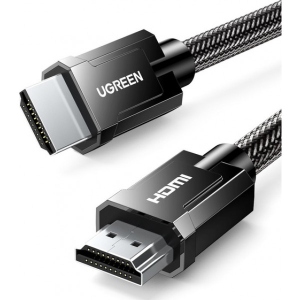 Кабель HDMI UGREEN HD135 HDMI to HDMI 1 m v2.1 8K-60Hz/4K-120Hz Braided Gray (70319)