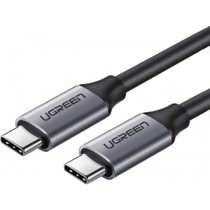 Кабель синхронізації даних UGREEN US161 Type-C - Type-C 100W 5A Cable Alum. 1.5 м Gray (50751)