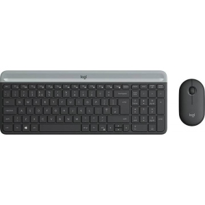 Клавіатура + миша бездротова Logitech MK470 Slim Wireless Graphite UA (920-009204)