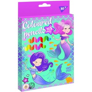 Набір олівців YES Mermaid 18 кол. (290599)