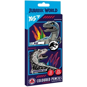 Набір олівців YES Jurassic World 12 шт. 24 кол. (290679)