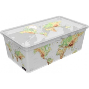 Корзина для зберігання Qutu Light Box с/к World 5 л