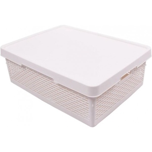 Корзина для зберігання Qutu Q-Basket с/к White 36 л