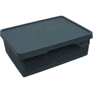 Корзина для зберігання Qutu Q-Basket с/к Grey 36 л