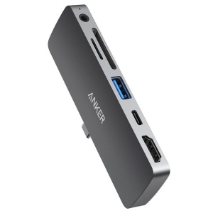 Хаб USB Anker PowerExpand Direct 6-in-1 USB-C PD Media Hub Gray (A83620A1)