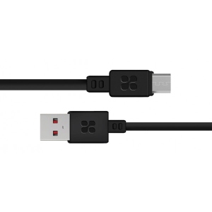 Кабель синхронізації даних Promate USB-microUSB Microcord-1.Black