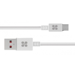 Кабель синхронізації даних Promate USB-microUSB Microcord-1.White