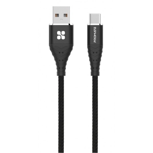 Кабель синхронізації даних Promate USB-USB Type-C Ccord-1.Black