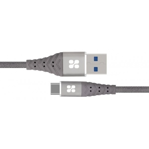Кабель синхронізації даних Promate USB-USB Type-C Nervelink-c.Grey