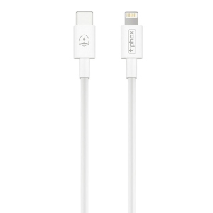 Кабель синхронізації даних T-phox Glary T-CL834 Type-C - Lightning 18W - 1m White