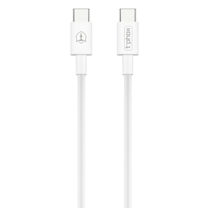 Кабель синхронізації даних T-phox Glary T-CC834 Type-C - Type-C 3A (60W) - 1m White