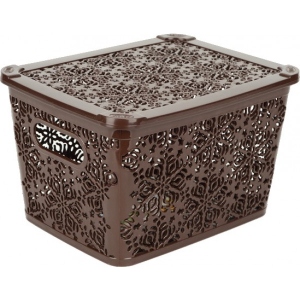 Корзина для зберігання VIOLET HOUSE 0402 №2 Ажур Coffee 7 л