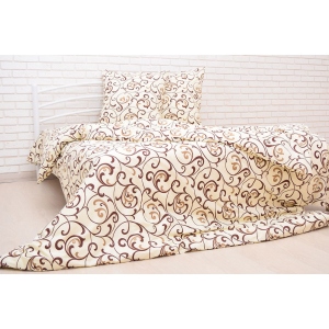 Комплект постільної білизни Nostra Beige Бязь Gold 150х210 (2937730060036)