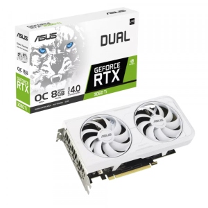 Відеокарта Asus GF RTX 3060 Ti 8GB GDDR6X Dual OC White (DUAL-RTX3060TI-O8GD6X-WHITE)